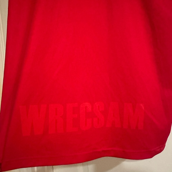 MACARON Wrexham Red Sports Jersey with Logo - Picture 4 of 8